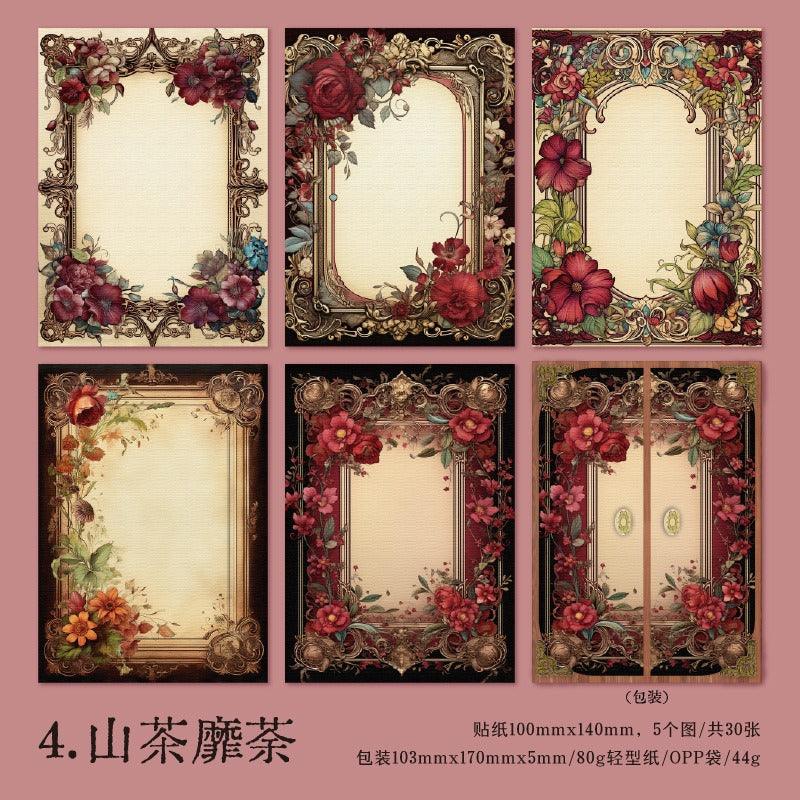 2038 Material Paper Fragrant Flower Shadow Series - Memo Journals