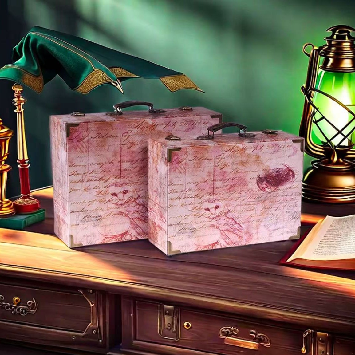 6158 Magic Wizard Wooden Box Storage Box – Memo Journals