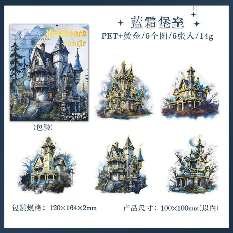 1229 Gothic Dark Castle Planner Stickers - Memo Journals